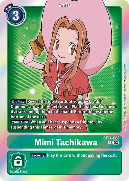 Digimon TCG Card 'BT14-085' 'Mimi Tachikawa'