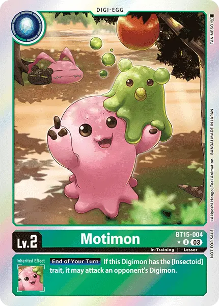 Digimon TCG Card BT15-004_P1 Motimon