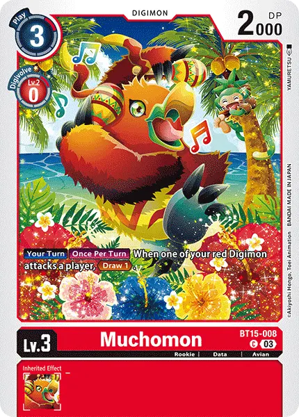 Digimon TCG Card BT15-008 Muchomon