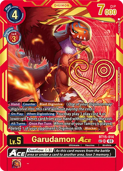 Digimon TCG Card 'BT15-014_P2' 'Garudamon'