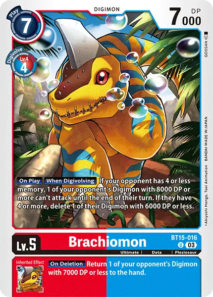 Digimon TCG Card 'BT15-016' 'Brachiomon'