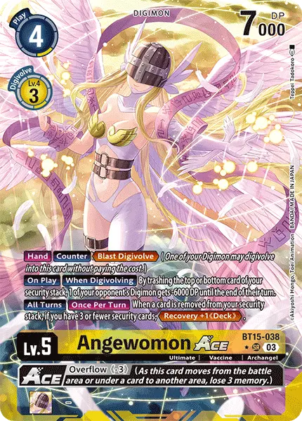 Digimon TCG Card 'BT15-038_P1' 'Angewomon'