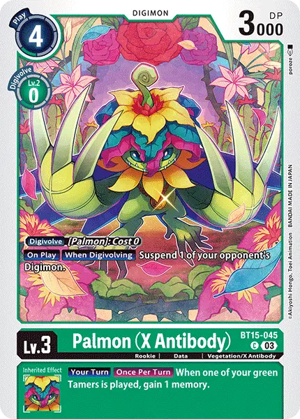 Digimon TCG Card BT15-045 Palmon (X Antibody)