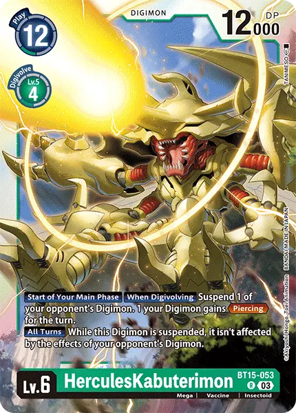 Digimon TCG Card BT15-053 HerculesKabuterimon