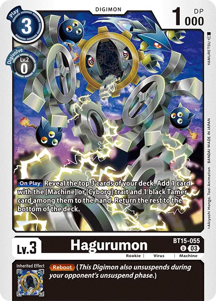 Digimon TCG Card BT15-055 Hagurumon