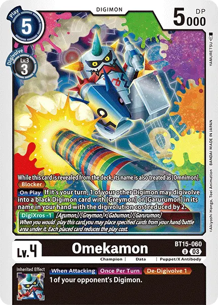 Digimon TCG Card 'BT15-060' 'Omekamon'