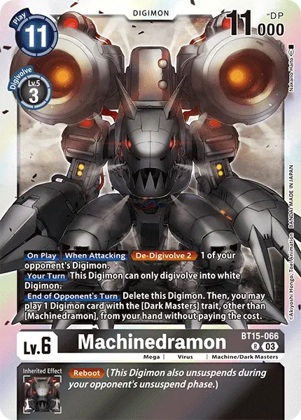 Digimon TCG Card 'BT15-066' 'Machinedramon'