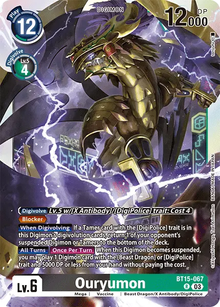 Deck Digipolice with preview of card BT15-067