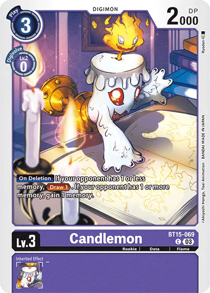 Digimon TCG Card BT15-069 Candlemon