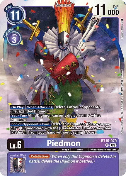 Digimon TCG Card BT15-079 Piedmon