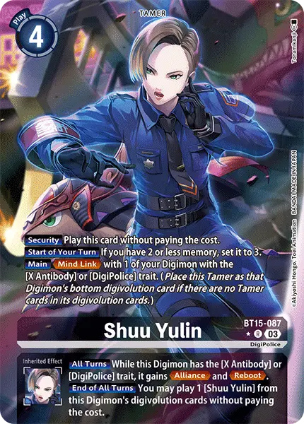 Digimon TCG Card 'BT15-087_P1' 'Shuu Yulin'