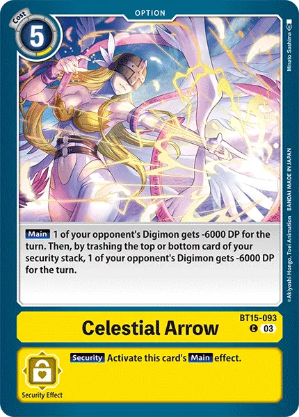 Digimon TCG Card 'BT15-093' 'Celestial Arrow'