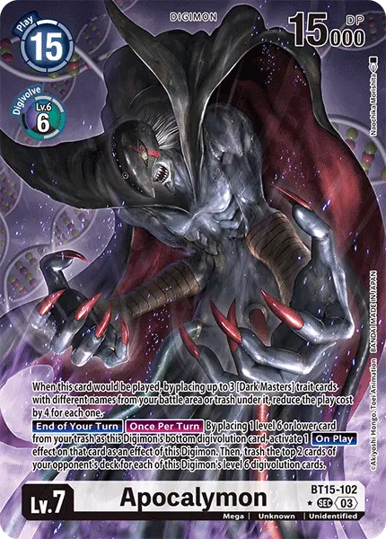 Digimon TCG Card 'BT15-102_P1' 'Apocalymon'