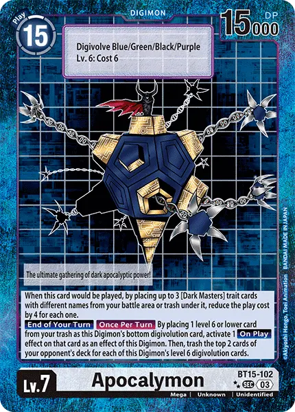 Digimon TCG Card BT15-102_P2 Apocalymon