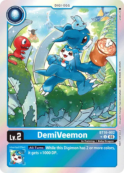 Digimon TCG Card 'BT16-002_P1' 'DemiVeemon'