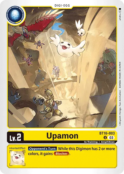 Digimon TCG Card BT16-003 Upamon
