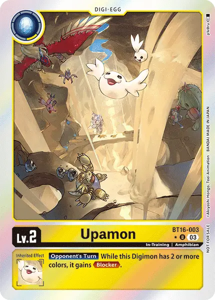 Digimon TCG Card BT16-003_P1 Upamon