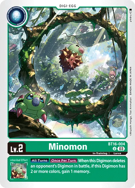 Digimon TCG Card 'BT16-004' 'Minomon'