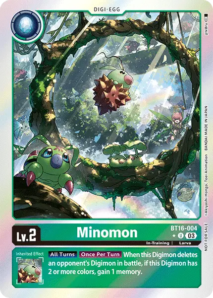 Digimon TCG Card BT16-004_P1 Minomon