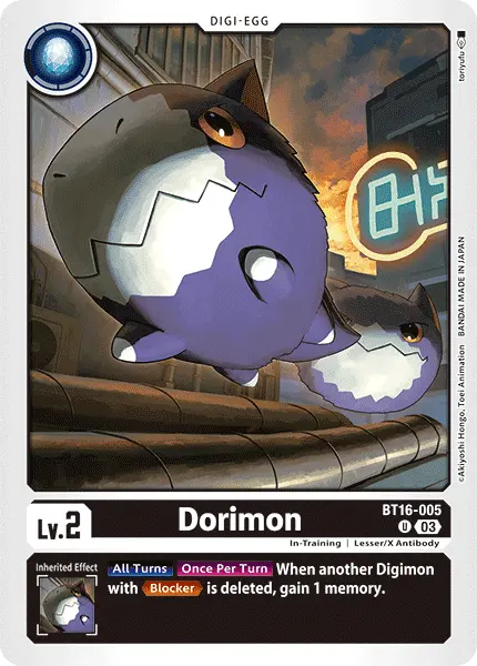 Digimon TCG Card 'BT16-005' 'Dorimon'