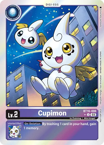 Digimon TCG Card 'BT16-006_P1' 'Cupimon'