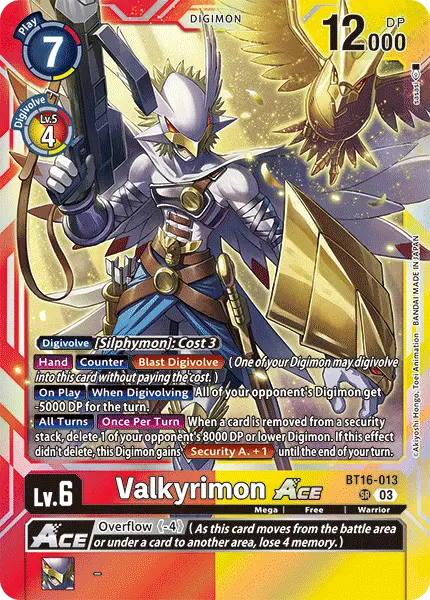 Digimon TCG Card BT16-013 Valkyrimon
