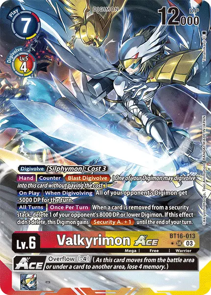 Digimon TCG Card 'BT16-013_P1' 'Valkyrimon'