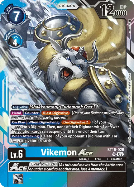 Digimon TCG Card BT16-026 Vikemon