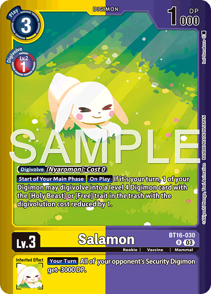 Digimon TCG Card 'BT16-030_P1' 'Salamon'