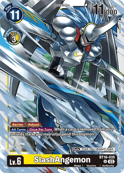 Digimon TCG Card BT16-035 SlashAngemon