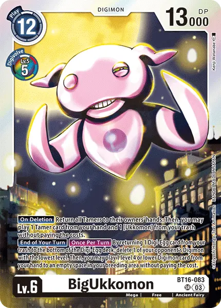 Digimon TCG Card BT16-083 BigUkkomon