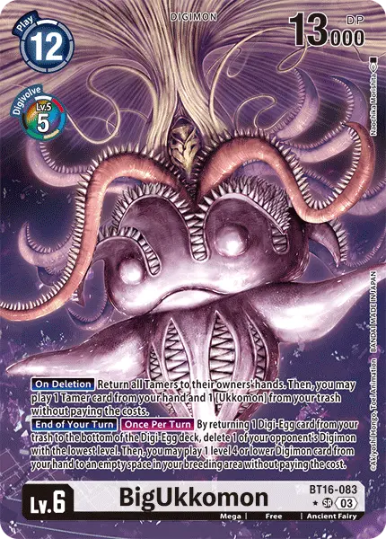 Digimon TCG Card 'BT16-083_P1' 'BigUkkomon'