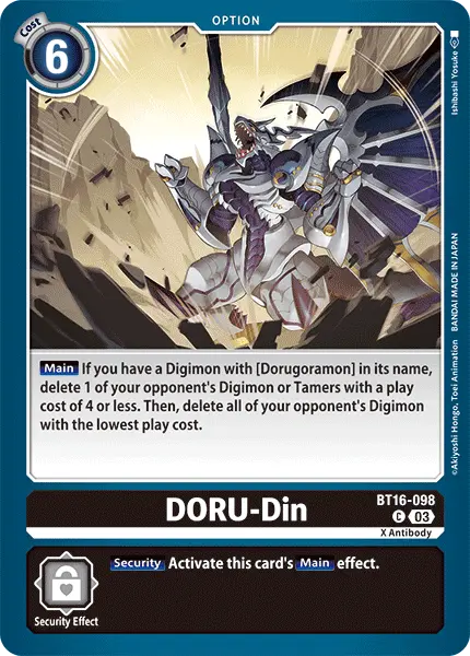 Digimon TCG Card BT16-098 Doru Djinn