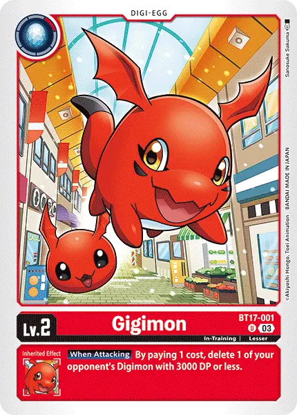 Digimon TCG Card 'BT17-001' 'Gigimon'