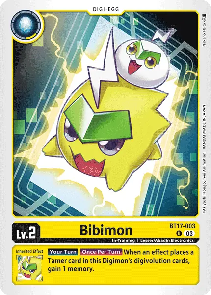 Digimon TCG Card BT17-003 Bibimon