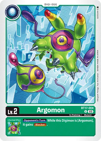 Digimon TCG Card BT17-004 Argomon