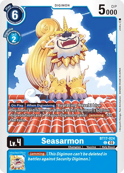 Digimon TCG Card BT17-024 Seasarmon