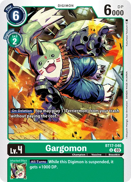 Digimon TCG Card 'BT17-046' 'Gargomon'