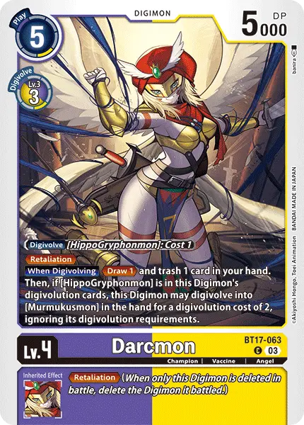 Digimon TCG Card 'BT17-063' 'Darcmon'