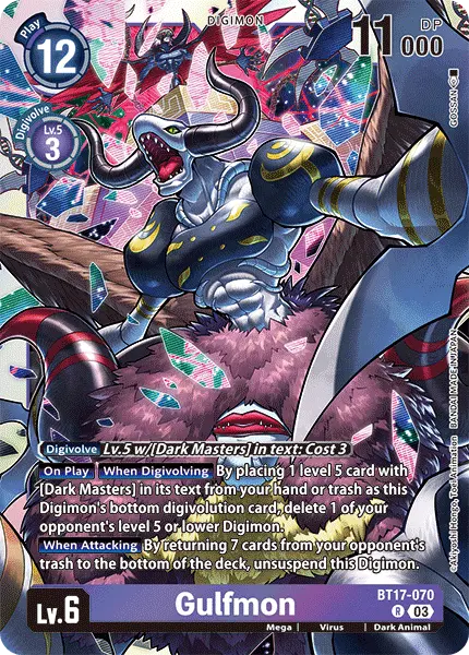 Digimon TCG Card 'BT17-070' 'Gulfmon'