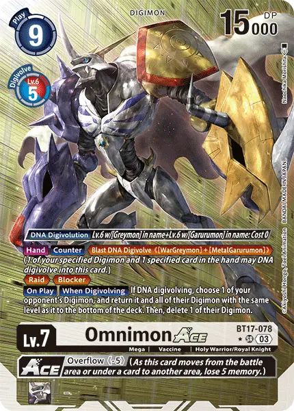 Digimon TCG Card BT17-078_P1 Omnimon