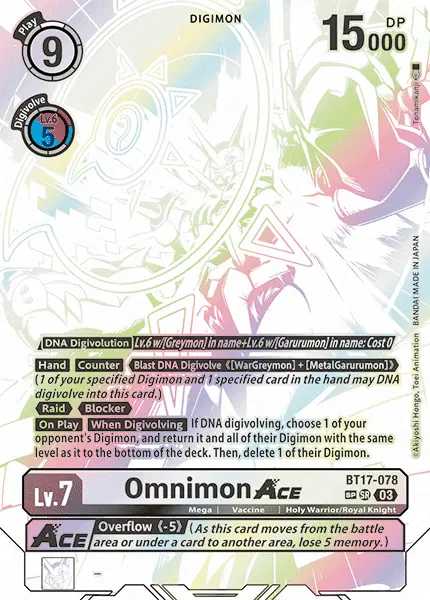 Digimon TCG Card BT17-078_P2 Omnimon