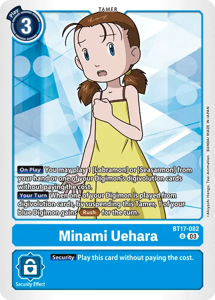 Digimon TCG Card 'BT17-082' 'Minami Uehara'