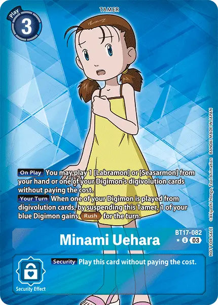 Digimon TCG Card 'BT17-082_P1' 'Minami Uehara'