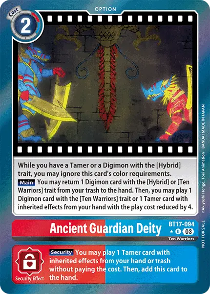 Digimon TCG Card BT17-094_P1 Ancient Guardian Deity