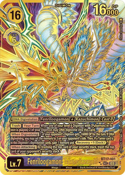 Digimon TCG Card BT17-101_P2 Fenriloogamon: Takemikazuchi