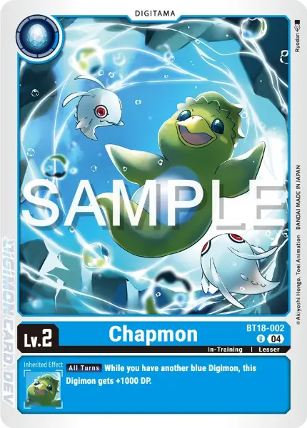 Digimon TCG Card 'BT18-002' 'Chapmon'