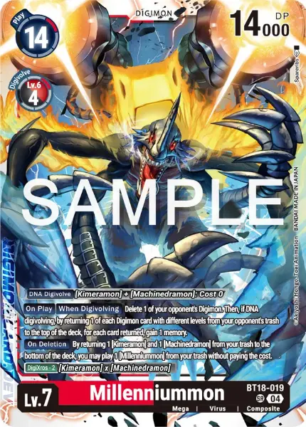 Digimon TCG Card BT18-019 Millenniummon