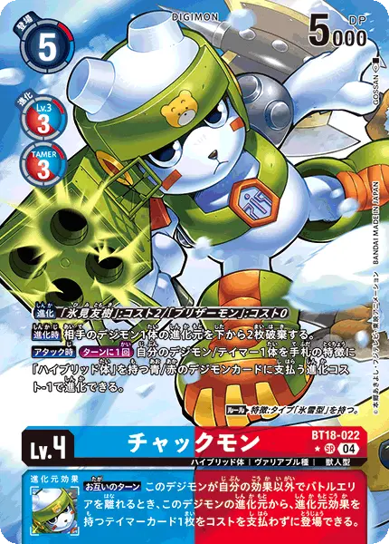 Digimon TCG Card BT18-022_P1 Kumamon