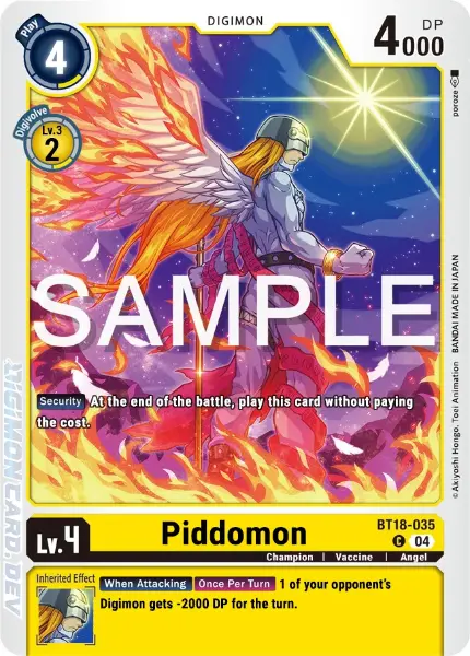 Digimon TCG Card 'BT18-035' 'Piddomon'